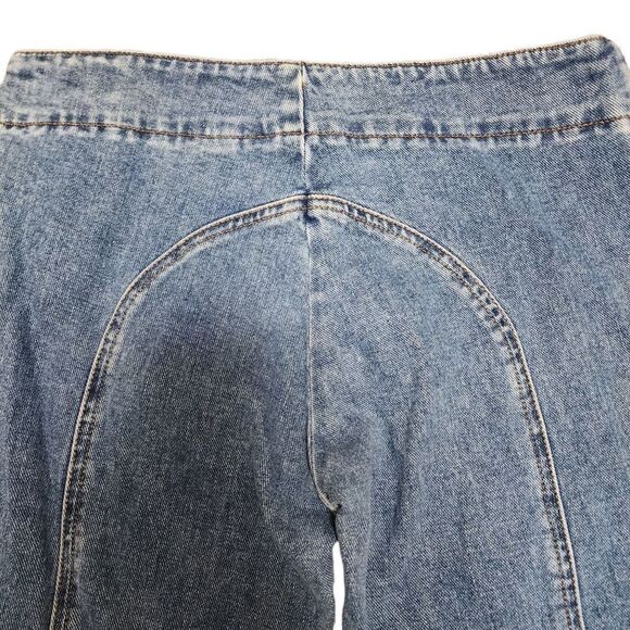 Levis Vintage Y2K RARE HTF Red Tab Sz 7 Groovy Zipper Flare Jeans - Picture 13 of 15